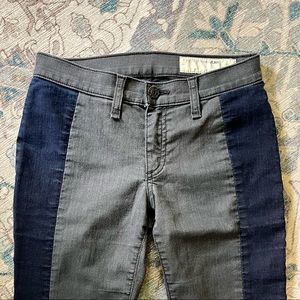 Rag and bone grey and blue jeans